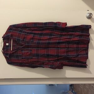 Old Navy plaid swing shirtdress